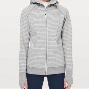 Lululemon Women’s Striped Scuba Full-Zip Hoodie
